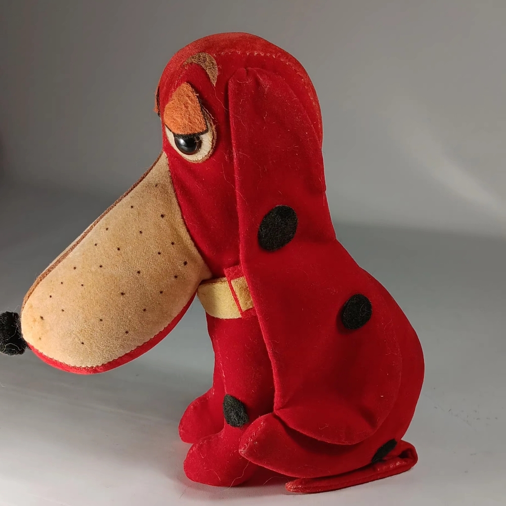 Rare Sawdust Stuffed Dog Herman Pecker & Co.